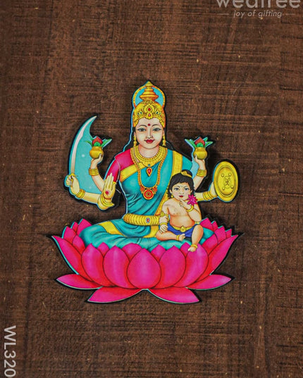 Ashtalakshmi Fridge Magnet Set - Wl3200 Wooden Decor