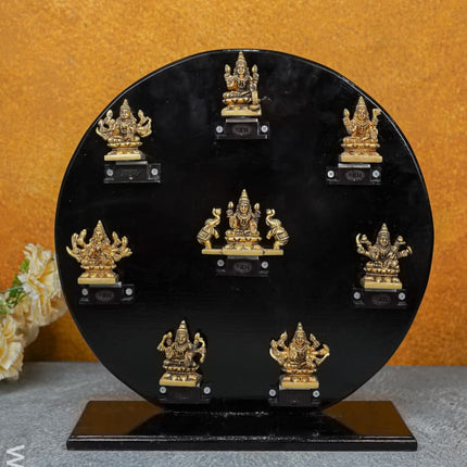 Astalakshmi In Round Frame - Wl4257 Brass Figurines