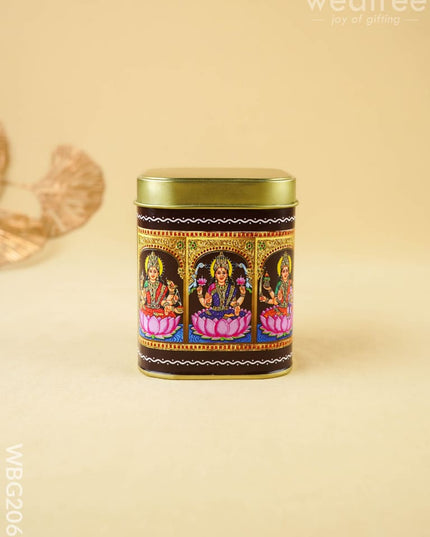 Ashtalakshmi Tin Box - WBG2061 - Tin Jars & Boxes RG