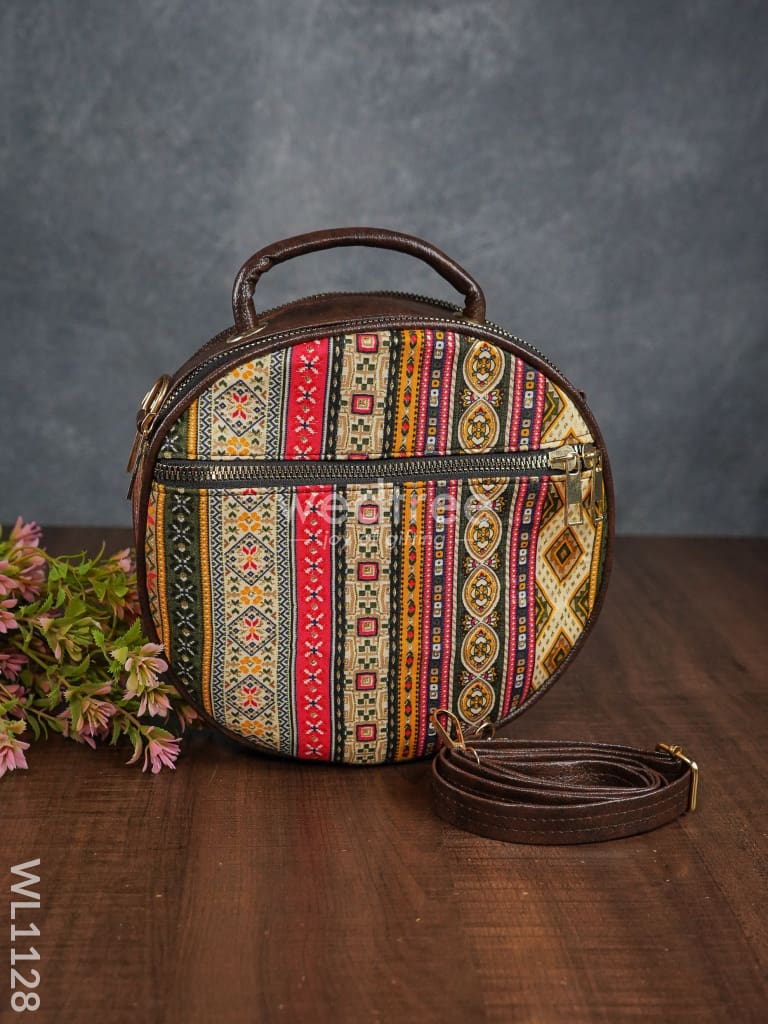 Assorted Design Sling Bag with Double Side Zipper - WL1128 β Wedtree