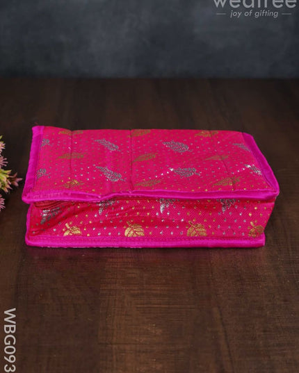 Assorted Jewel Organizer In Printed Fabric - Medium Wbg0934 Jewellery Holders