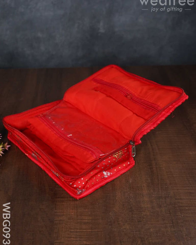 Assorted Jewel Organizer In Printed Fabric - Medium Wbg0934 Jewellery Holders