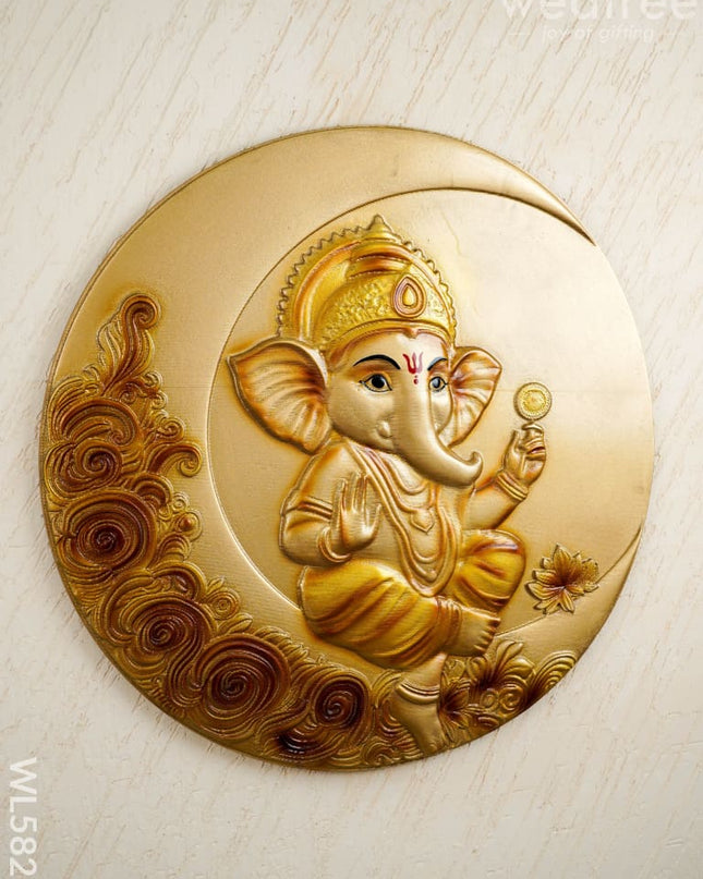 Baby Ganesha Wall Hanging Frame - 30 inch - WL5821 - Frames