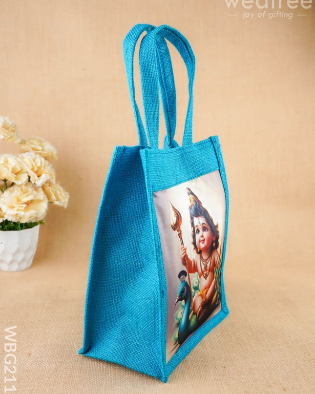 Baby Murugar Jute Bag - 10 inch - WBG2119 - Jute Bags