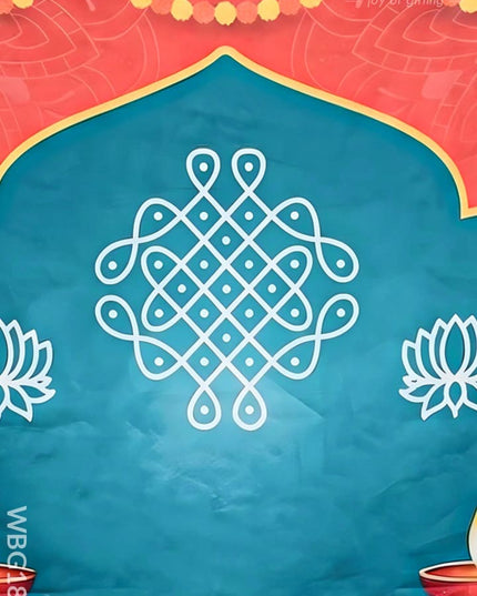 Back Drop Design - Kolam Prints - WBG1871 - Backdrops