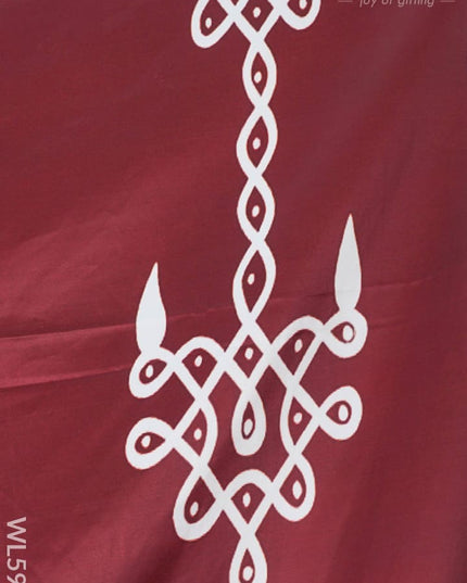 Back Drop - Gopuram Kolam - WL5965 - Backdrops