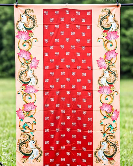Back Drop - Lotus Peacock Design - WL4215-4 - Backdrops