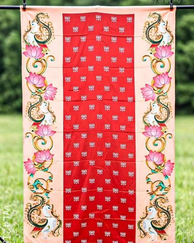 Back Drop - Lotus Peacock Design - WL4215-4 - Backdrops