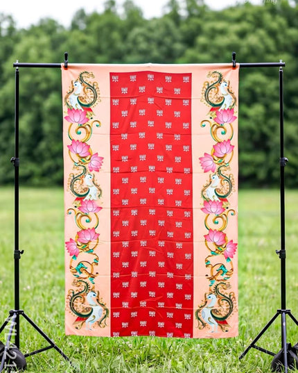 Back Drop - Lotus Peacock Design - WL4215-4 - Backdrops