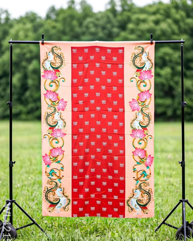 Back Drop - Lotus Peacock Design - WL4215-4 - Backdrops