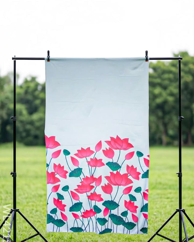 Back Drop - Lotus Pichwai Design - WL4215-3 - Backdrops