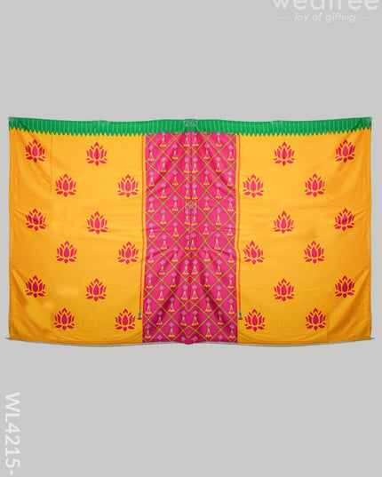 Back Drop Pichwai Design - Wl4215 Lotus Prints Pooja Utilities