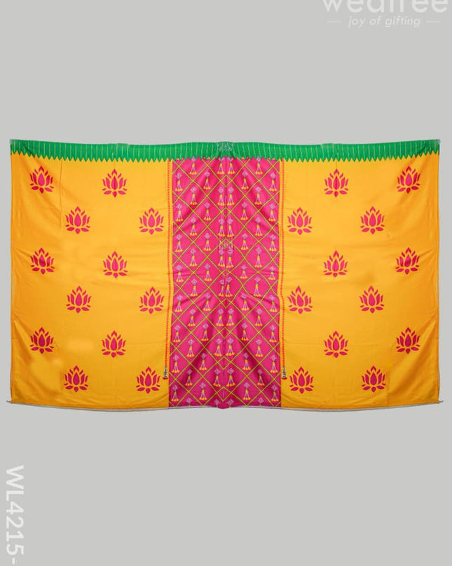 Back Drop Pichwai Design - Wl4215 Lotus Prints Pooja Utilities