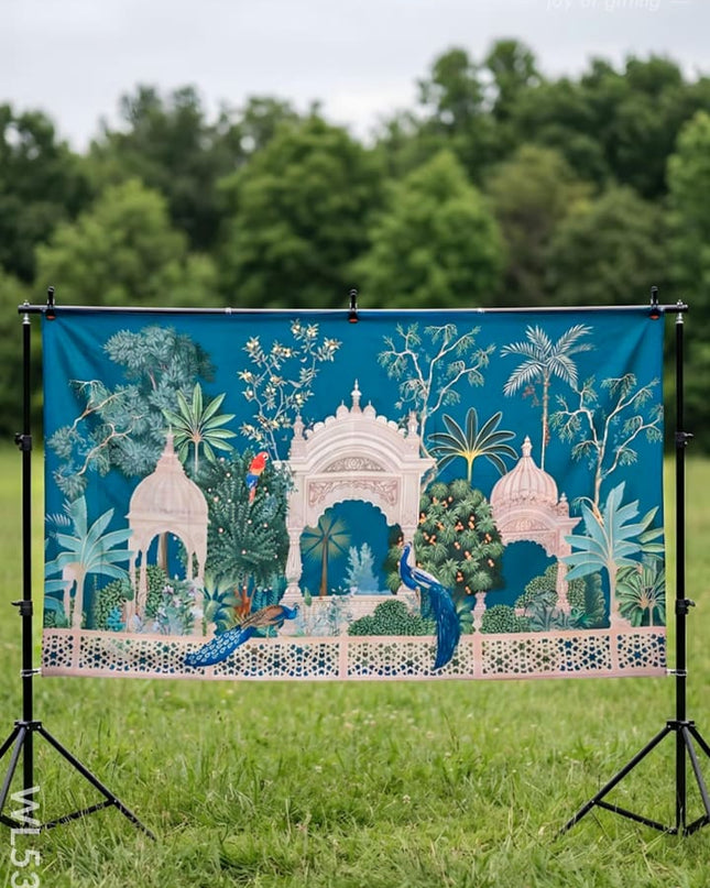 Back Drop - Peacock Design - WL5360 - Backdrops