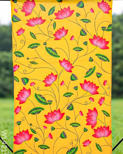 Back Drop - Yellow Pichwai Design - WL4215-1 - Backdrops