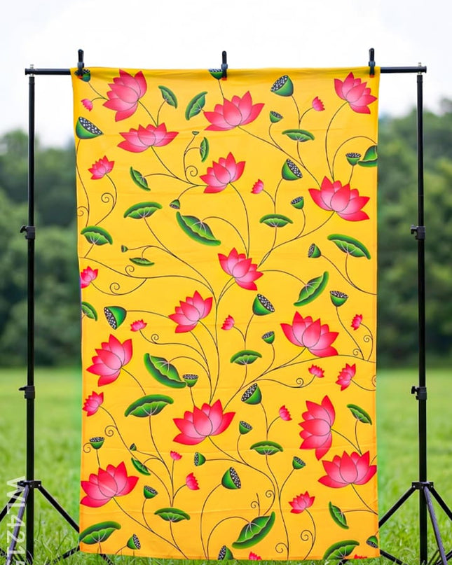 Back Drop - Yellow Pichwai Design - WL4215-1 - Backdrops