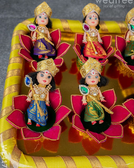 Bala Murugan on Lotus - Set of 6 - WL4177 - Dolls