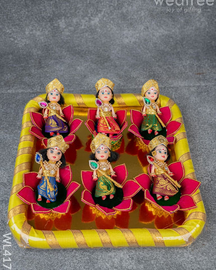 Bala Murugan on Lotus - Set of 6 - WL4177 - Dolls