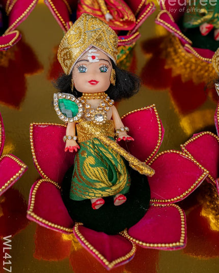 Bala Murugan on Lotus - Set of 6 - WL4177 - Dolls