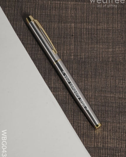 Ball Point Pen (Metallic Silver Finish) - Wbg0430 Corporate Gifts