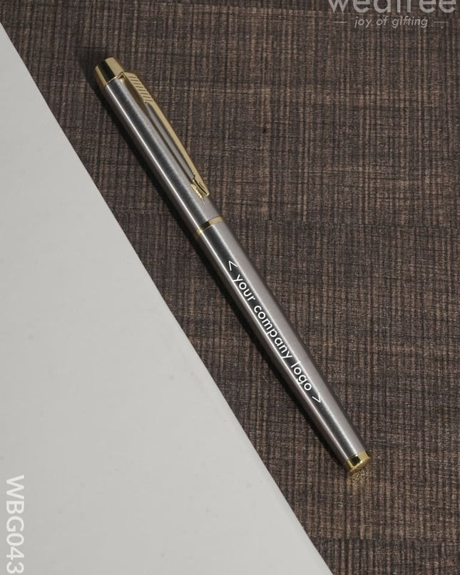 Ball Point Pen (Metallic Silver Finish) - Wbg0430 Corporate Gifts