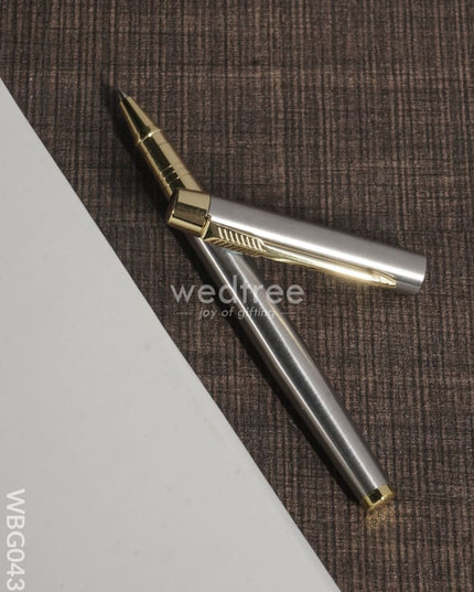 Ball Point Pen (Metallic Silver Finish) - Wbg0430 Corporate Gifts