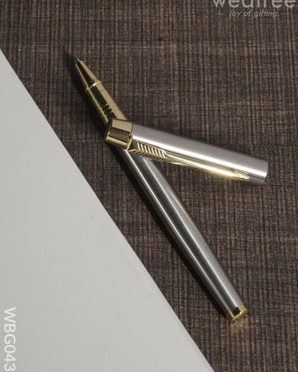 Ball Point Pen (Metallic Silver Finish) - Wbg0430 Corporate Gifts