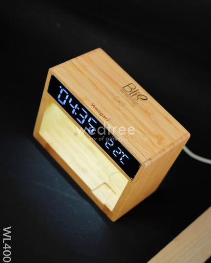 Bamboo Multifunctional Wireless Charging Junction - Wl4009 Personalised Gifts