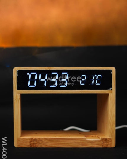 Bamboo Multifunctional Wireless Charging Junction - Wl4009 Personalised Gifts