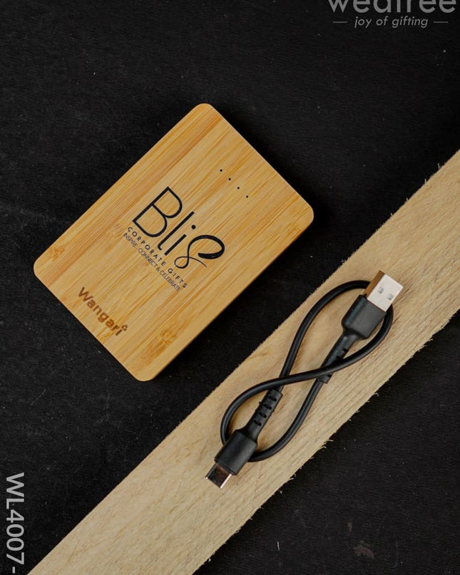 Bamboo Power Bank - Wl4007 5000Mah Personalised Gifts