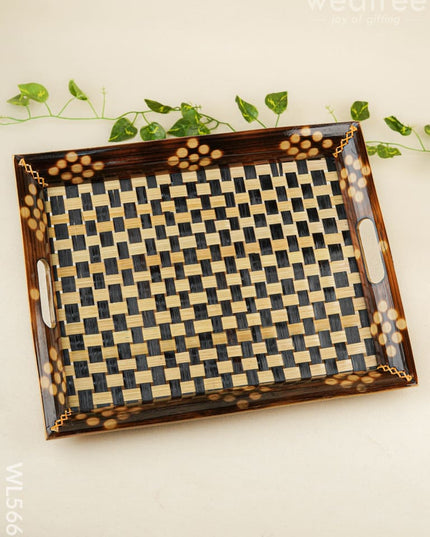 Bamboo Tray - 15x12 inch - WL5669 - Wooden Trays