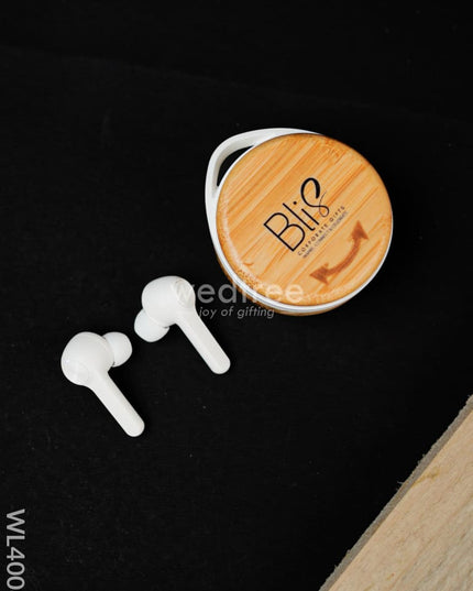 Bamboo Wireless Earbuds - Wl4008 Personalised Gifts