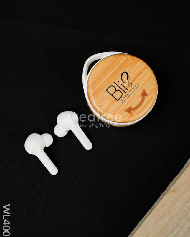 Bamboo Wireless Earbuds - Wl4008 Personalised Gifts
