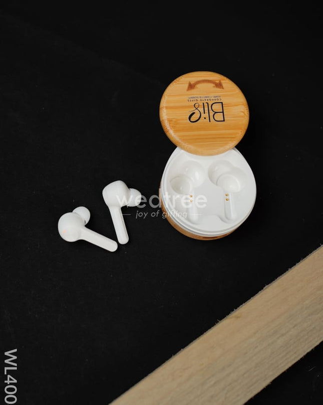 Bamboo Wireless Earbuds - Wl4008 Personalised Gifts