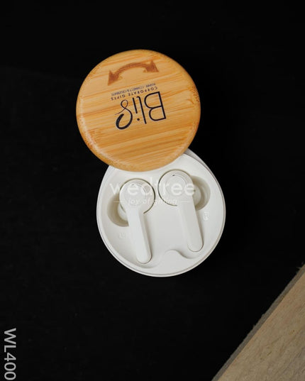 Bamboo Wireless Earbuds - Wl4008 Personalised Gifts