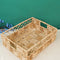 Banana Fiber Tray With Metal Frame - Wl4591 Trays & Plates Rg