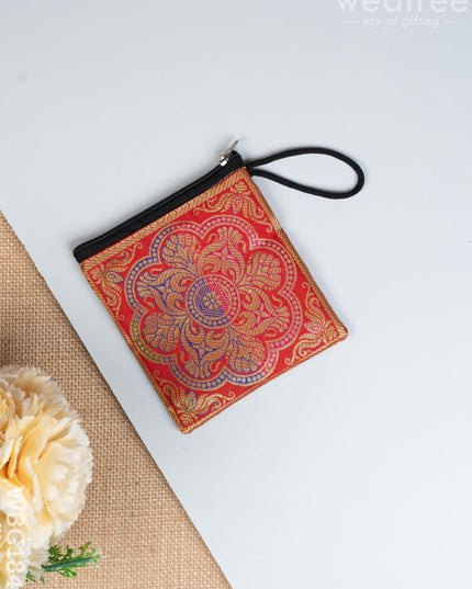 Banarasi Coin Purse - 5 inch - WBG1840 - Clutches & Purses