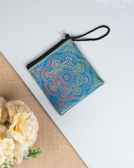 Banarasi Coin Purse - 5 inch - WBG1840 - Clutches & Purses