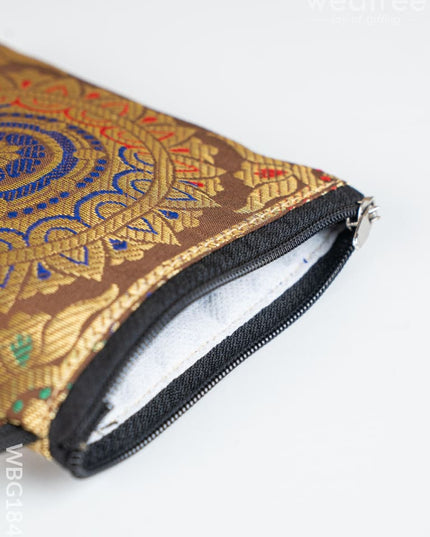 Banarasi Coin Purse - 5 inch - WBG1840 - Clutches & Purses