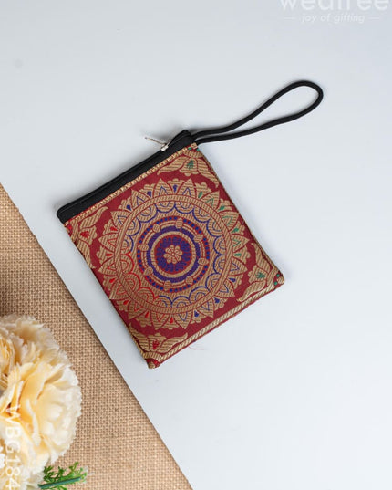 Banarasi Coin Purse - 5 inch - WBG1840 - Clutches & Purses