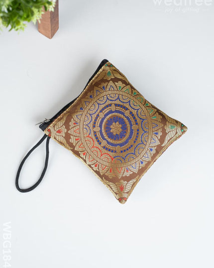 Banarasi Coin Purse - 5 inch - WBG1840 - Clutches & Purses