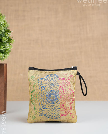 Banarasi Coin Purse - 5 inch - WBG1840 - Clutches & Purses