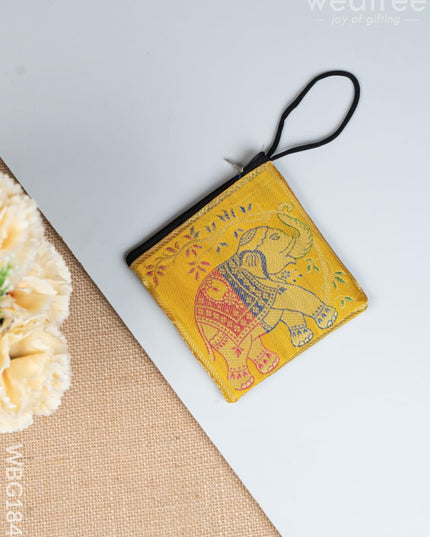 Banarasi Coin Purse - 5 inch - WBG1840 - Clutches & Purses
