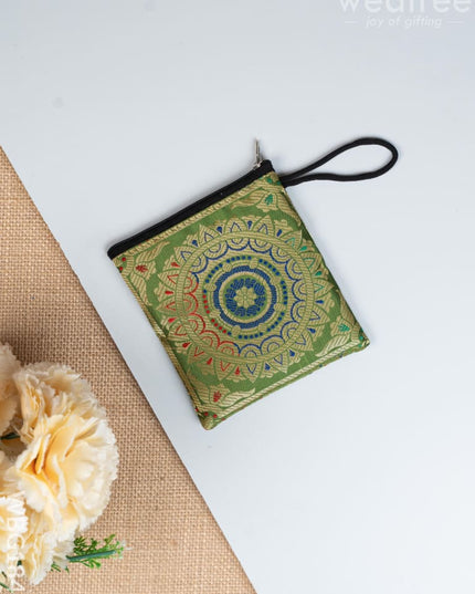 Banarasi Coin Purse - 5 inch - WBG1840 - Clutches & Purses