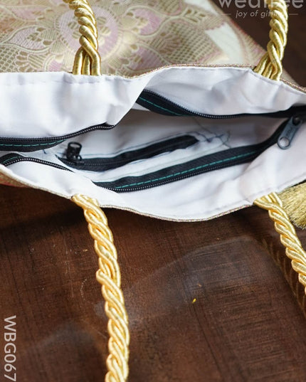 Banarasi Handbag ( 10 X 10) - Wbg0670 Hand Bags