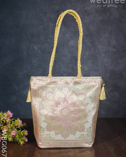 Banarasi Handbag ( 10 X 10) - Wbg0670 Hand Bags
