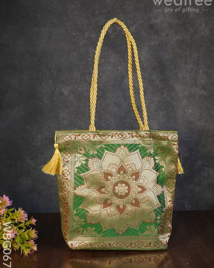Banarasi Handbag ( 10 X 10) - Wbg0670 Hand Bags