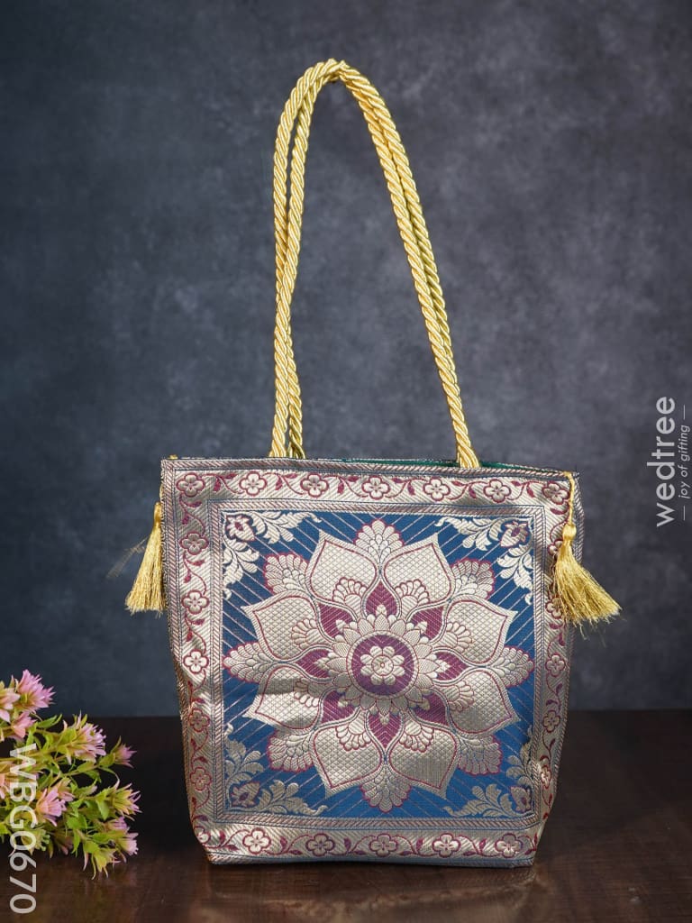 Banarasi Handbag ( 10 X 10) - Wbg0670 Hand Bags
