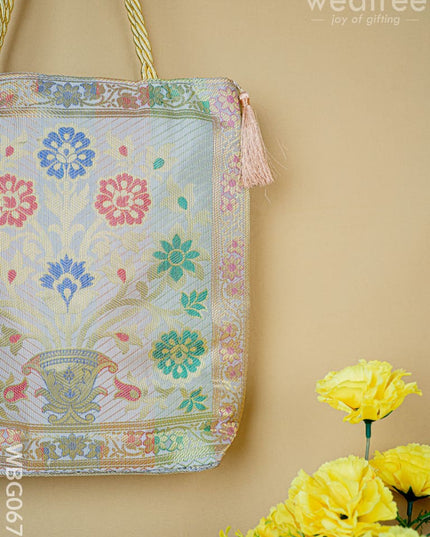 Banarasi Handbag (10 X 10) - WBG0670 - Hand Bags