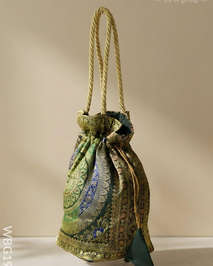 Banarasi Potli Bag - 10x9 Inch - WBG1983 - Potli Bags